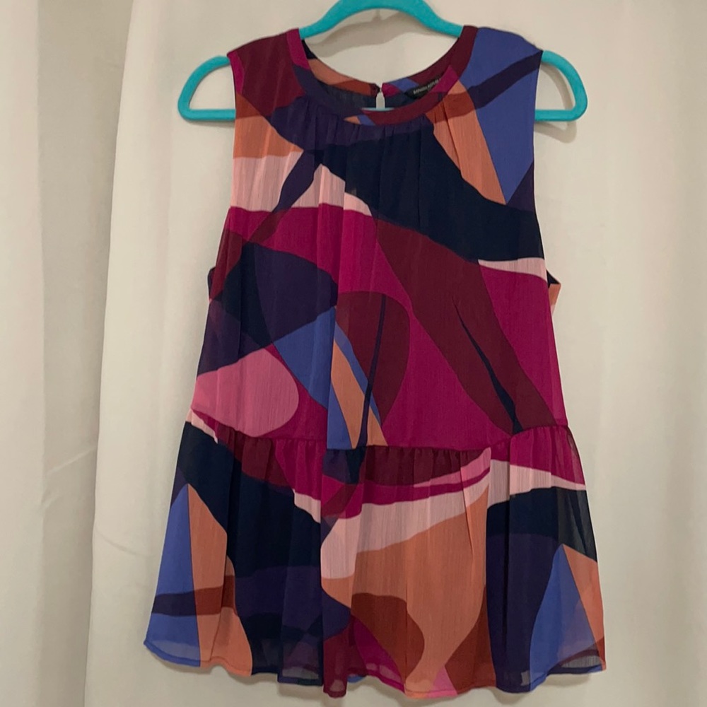 Banana Republic Multi-colored Patterned Blouse